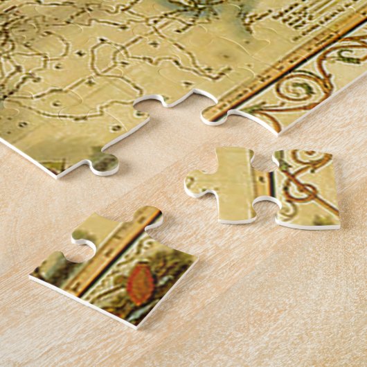 Alte antike Weltkarte Puzzle (Seite)