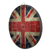 Alte Antiken-BRITISCHE britische Dartscheibe (Vorderseite rechts)