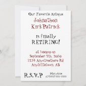 Alte Antiquitätencharta Einladung zum Einstieg (Rückseite)