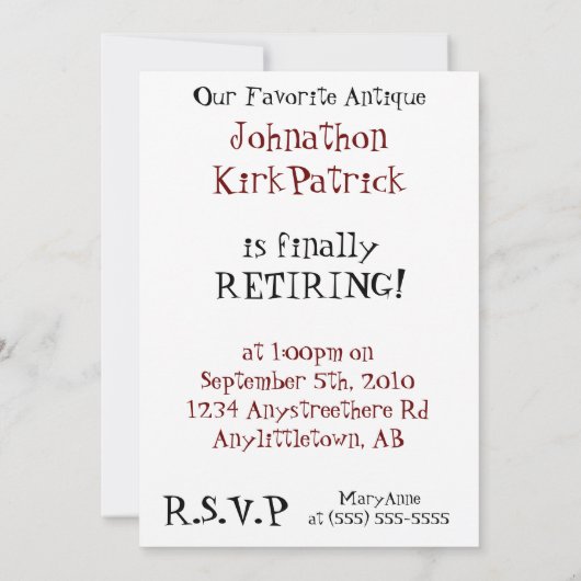 Alte Antiquitätencharta Einladung zum Einstieg (Rückseite)