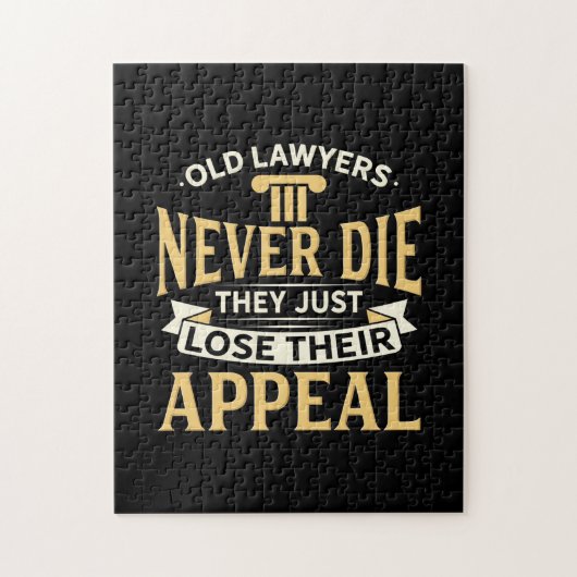 Alte Anwälte verlieren einfach ihren Appell Puzzle (Vertikal)