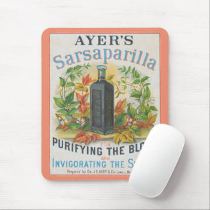 Alte Anzeige für Ayer's Sarsaparilla. Mousepad