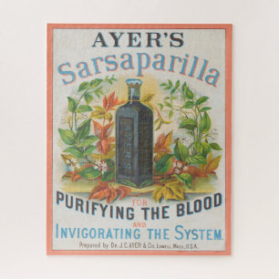 Alte Anzeige für Ayer's Sarsaparilla. Puzzle