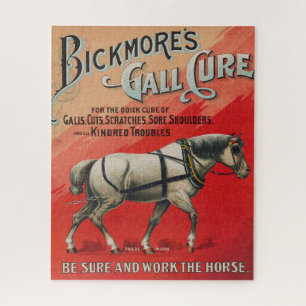 Alte Anzeige für Bickmore's Gall Cure für Pferde. Puzzle