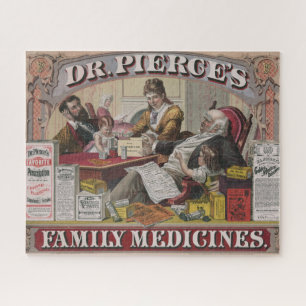 Alte Anzeige für Dr. Pierces Family Medicines. Puzzle