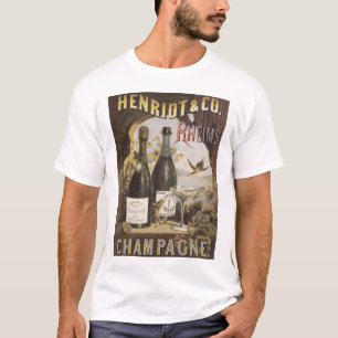 Alte Anzeige für Henriot & Co. Rheims Champagner T-Shirt