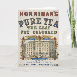 Alte Anzeige für Horniman's Pure Tea Karte