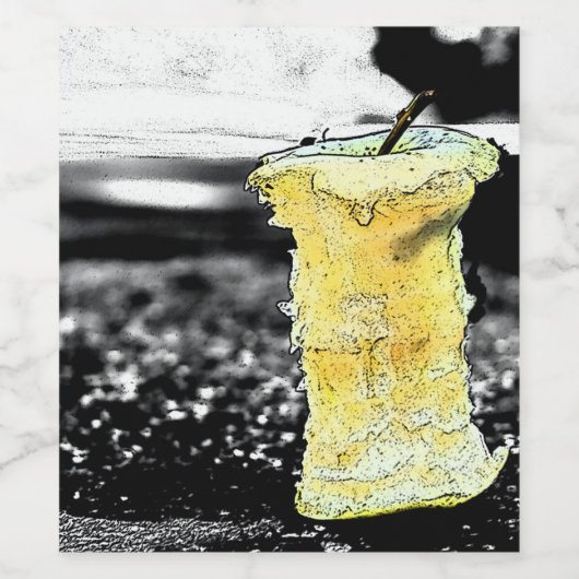 Alte Apfel Weinetikett (Einzelnes Label)