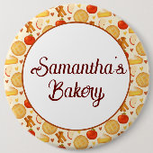 Alte Apfelkuchen und Zutaten Button (Vorderseite)