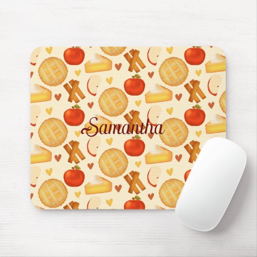 Alte Apfelkuchen und Zutaten Mousepad (Mit Mouse)