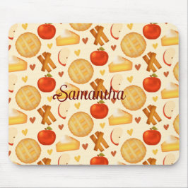 Alte Apfelkuchen und Zutaten Mousepad