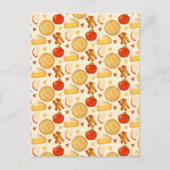 Alte Apfelkuchen und Zutaten Postkarte (Vorderseite)