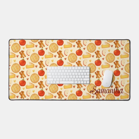 Alte Apfelkuchen und Zutaten Schreibtischunterlage (Tastatur & Maus)