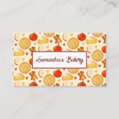 Alte Apfelkuchen und Zutaten Visitenkarte (Vorderseite)