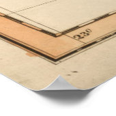 Alte Arkansas-Landkarte (1817) Poster (Ecke)