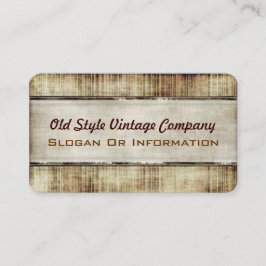 Alte Art-Vintage populäre gerundete Visitenkarte