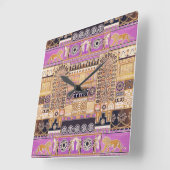 Alte Assyria-Wall-Uhr Quadratische Wanduhr (Winkel)