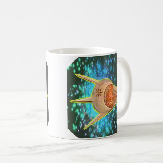 Alte Astronauten Kaffeetasse (VorderseiteRechts)