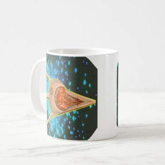 Alte Astronauten Kaffeetasse (Vorderseite Links)