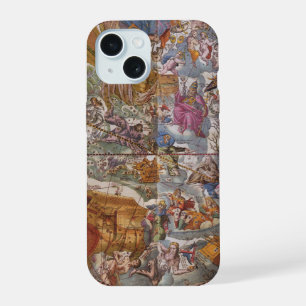 Alte Astronomie, Karte der christlichen Sternbilde iPhone 15 Hülle