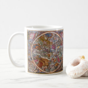 Alte Astronomie, Karte der christlichen Sternbilde Kaffeetasse