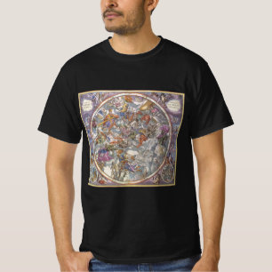 Alte Astronomie, Karte der christlichen Sternbilde T-Shirt