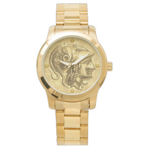 Alte Athene-Münze Armbanduhr