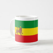 Alte äthiopische Flagge Kaffeetasse (Vorderseite Links)