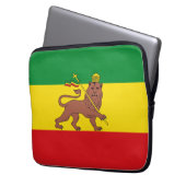 Alte äthiopische Flagge Laptopschutzhülle (Vorderseite Links)