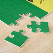 Alte äthiopische Flagge mit Löwe von Judah Puzzle (Seite)