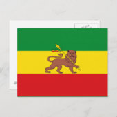 Alte äthiopische Flagge Postkarte (Vorne/Hinten)