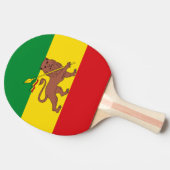 Alte äthiopische Flagge Tischtennis Schläger (Seitenansicht)
