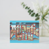 Alte Atlantic City NJ Postkarte (Stehend Vorderseite)