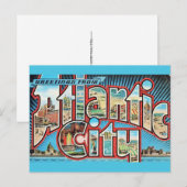 Alte Atlantic City NJ Postkarte (Vorne/Hinten)
