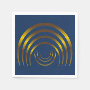 Alte Außerirdischen Crop Circle Gold Serviette
