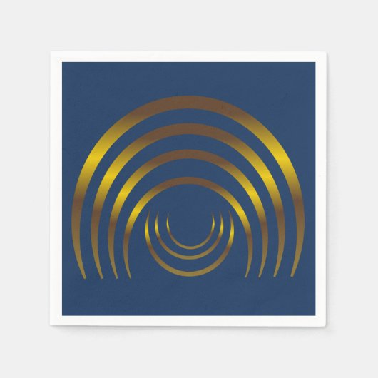 Alte Außerirdischen Crop Circle Gold Serviette (Vorderseite)