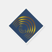 Alte Außerirdischen Crop Circle Gold Serviette (Ecke)