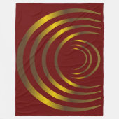 Alte Außerirdischen Gold Crop Circle Fleecedecke (Vorderseite)