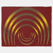 Alte Außerirdischen Gold Crop Circle Fleecedecke (Vorderseite (Horizontal))