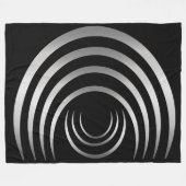 Alte Außerirdischen Silberkreislauf Fleecedecke (Vorderseite (Horizontal))
