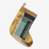 Alte authentische grüne Türen in Nikosia Zypern Kleiner Weihnachtsstrumpf (Vorderansicht (hängend))