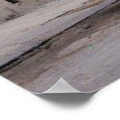 Alte Autos auf den Straßen von Havanna Poster (Ecke)