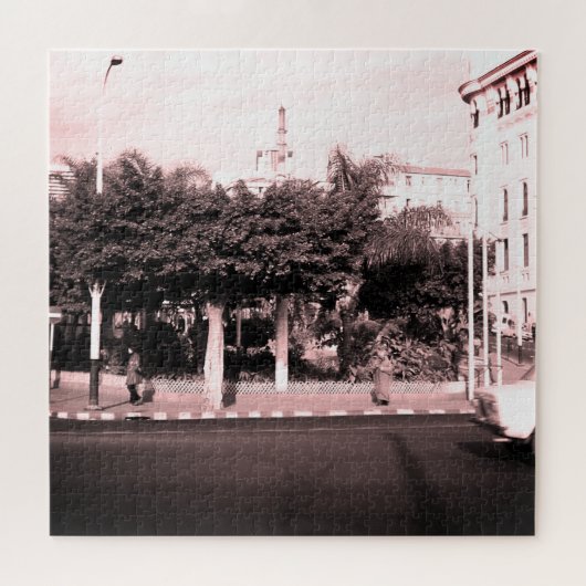 Alte Autos Gebäude Algier Algerien Puzzle (Horizontal)