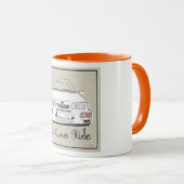 'Alte Autos Rule Tasse (VorderseiteRechts)