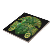 Alte aztekische Sun-Maske Fliese (Seite)