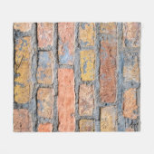 Alte Background-Architektur aus Ziegelstein Fleecedecke (Vorderseite (Horizontal))