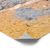 Alte Background-Architektur aus Ziegelstein Poster (Ecke)