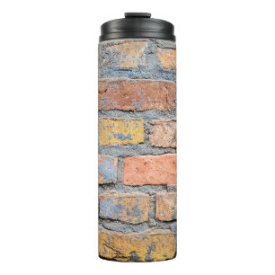 Alte Background-Architektur aus Ziegelstein Thermosbecher
