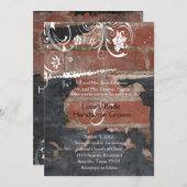 Alte Backstein-Hochzeits-Einladung Einladung (Vorne/Hinten)