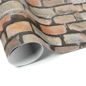 Alte Backsteinmauer Geschenkpapier (Rolleneckpunkt)